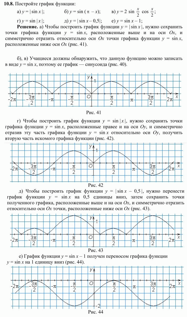 Изображение Упр.10.8 ГДЗ Никольский 10 класс